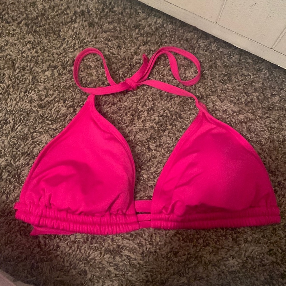 hot pink bikini top
